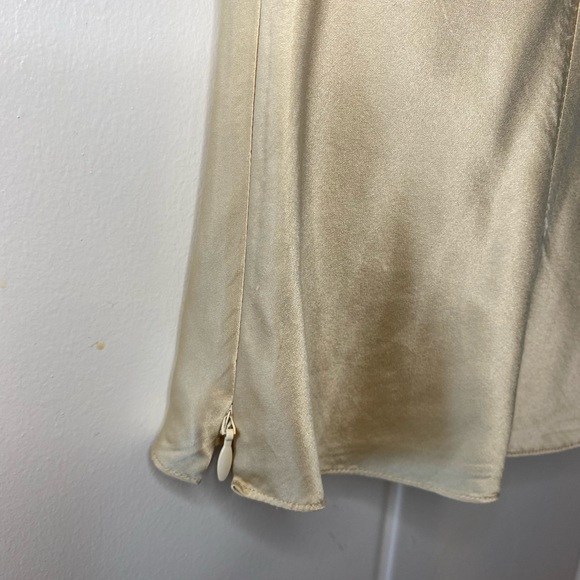 Gold silk Ann Taylor beaded tank - Picture 5 of 5